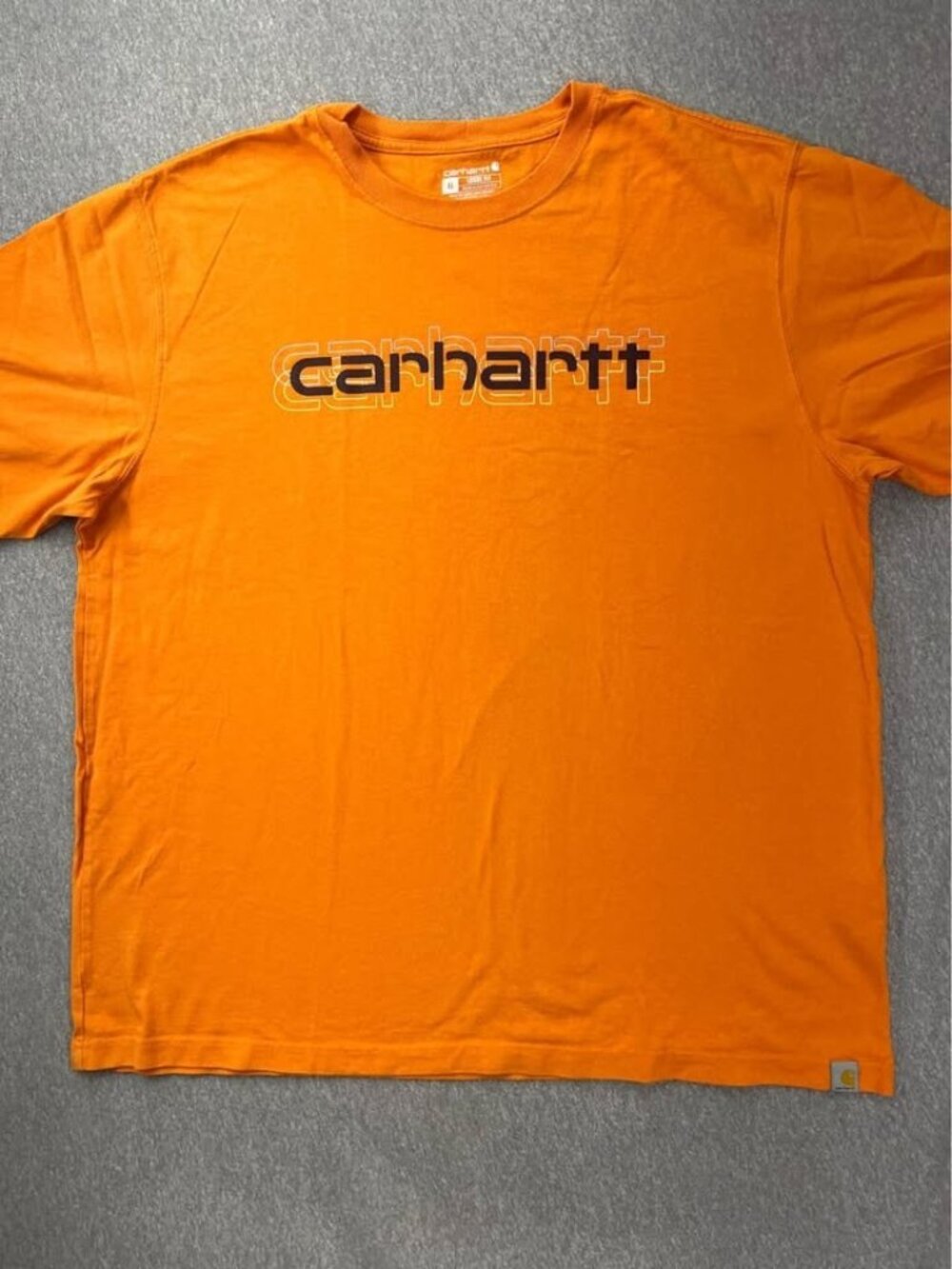 Carhartt Loose Fit Graphic T-Shirt Size XL Orange